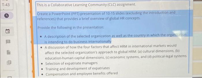 T-43 This is a collaborative Learning Community