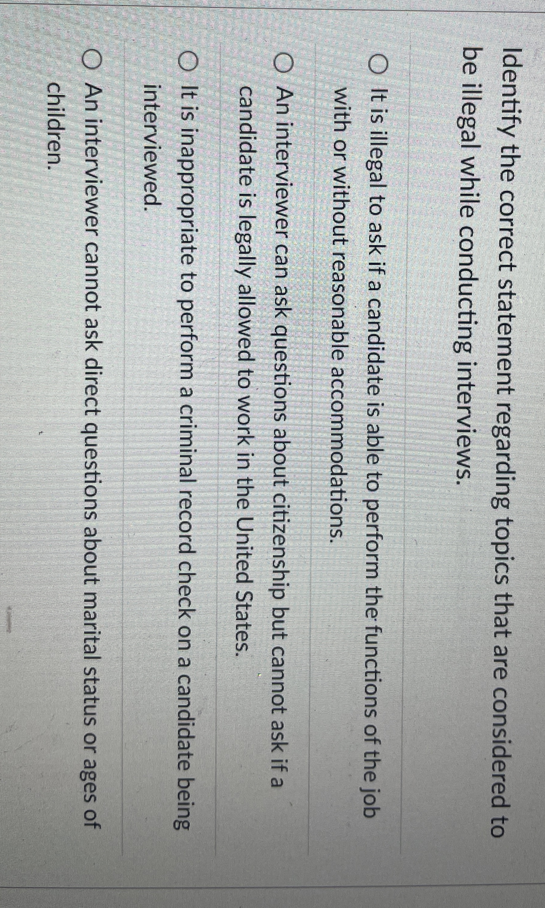 Identify the correct statement regarding topics