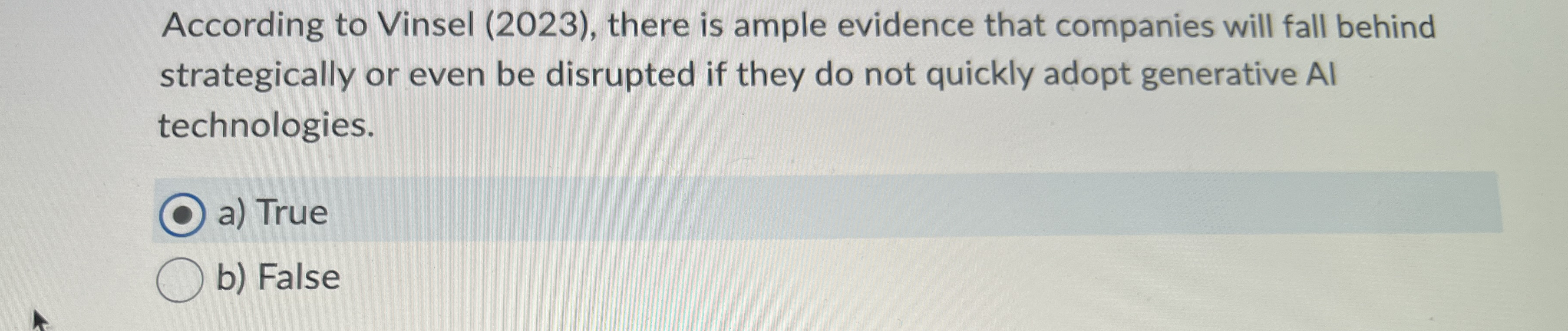 According to Vinsel ( 2 0 2 3 ) , there is ample