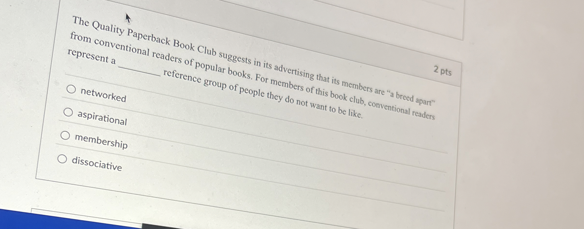 The Quality Paperback Book Club suggests in its