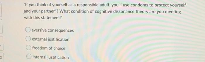 "If you think of yourself as a responsible adult,