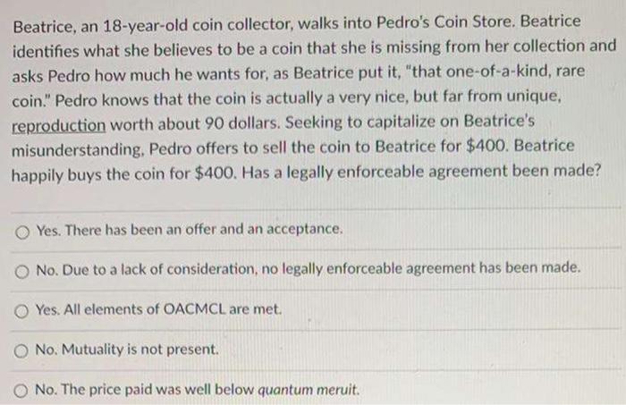 Beatrice, an 18-year-old coin collector, walks