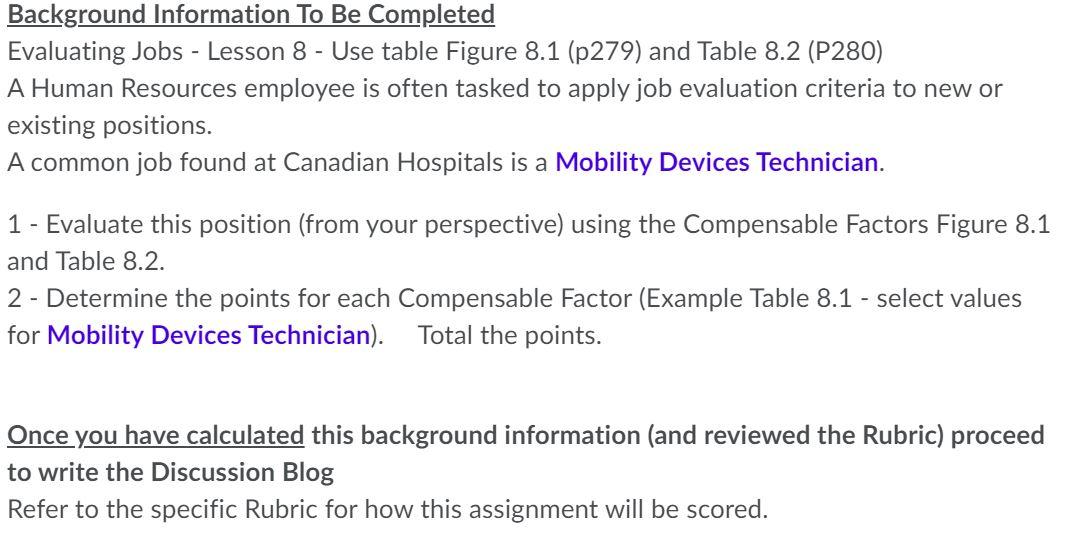 Background Information To Be Completed Evaluating