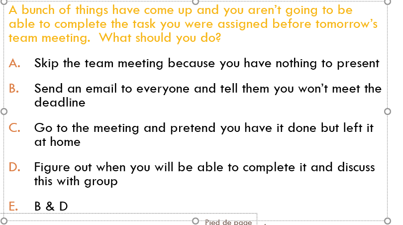 second question: On the first project day, the