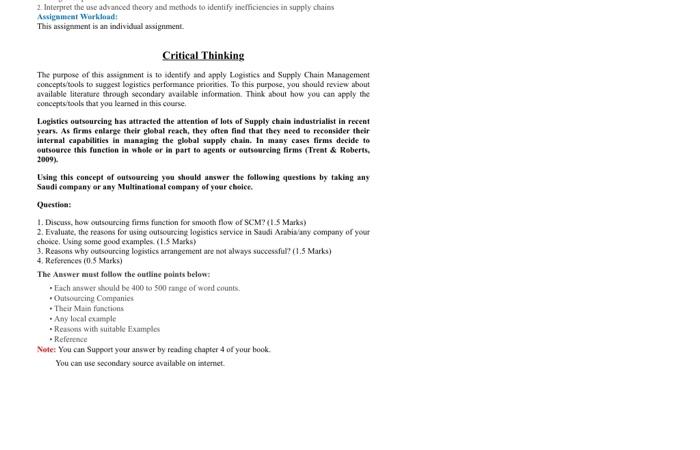 2. Interpret the use advanced theory and methods