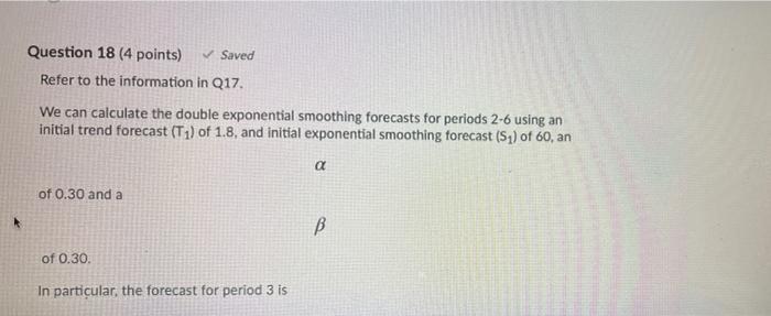 please answer 19 only Question 17 13 points)