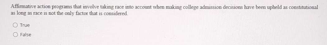 Affirmative action programs that involve taking