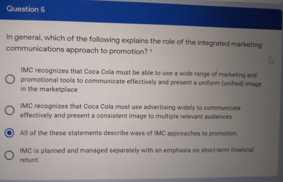 Please answer me quickely!! Question 5 In