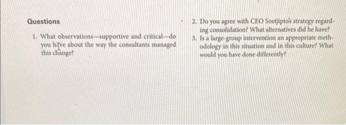*Organization Development and Change* Case Study: