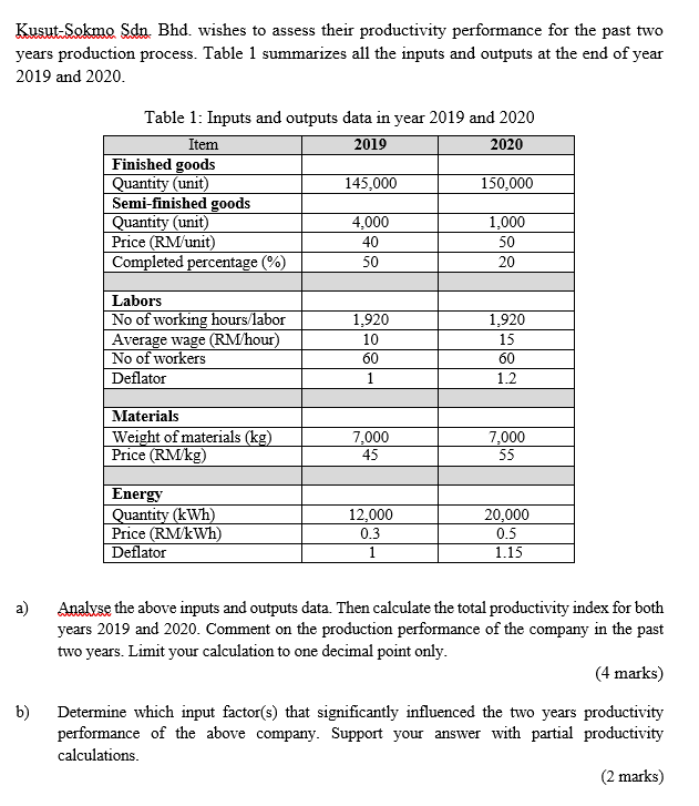 Industrial Engineering Please Provide calculation