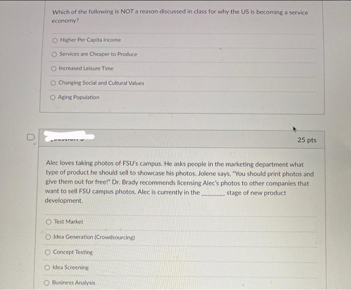 please help! Which of the following is NOT a