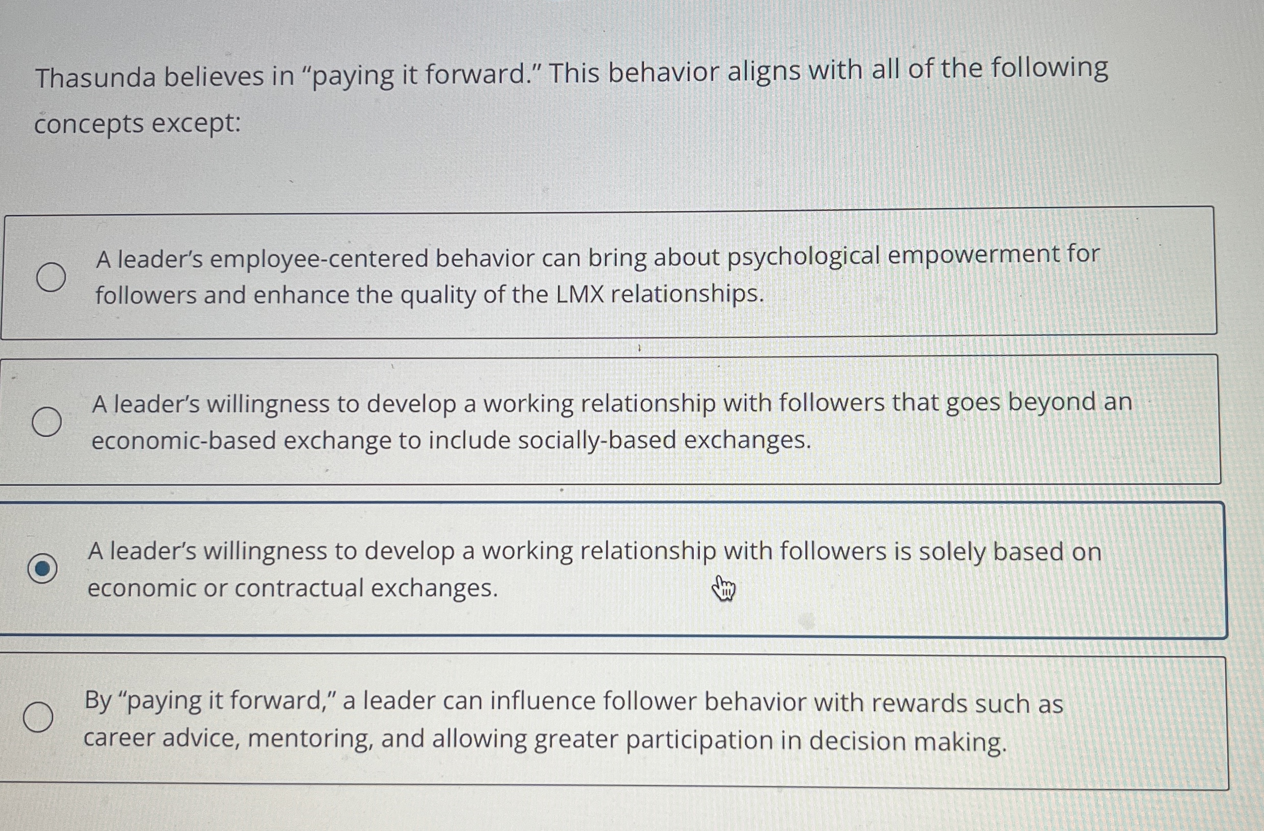 Thasunda believes in "paying it forward." This