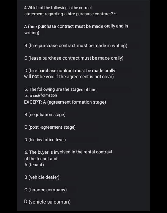 please choose the correct answer between A B C