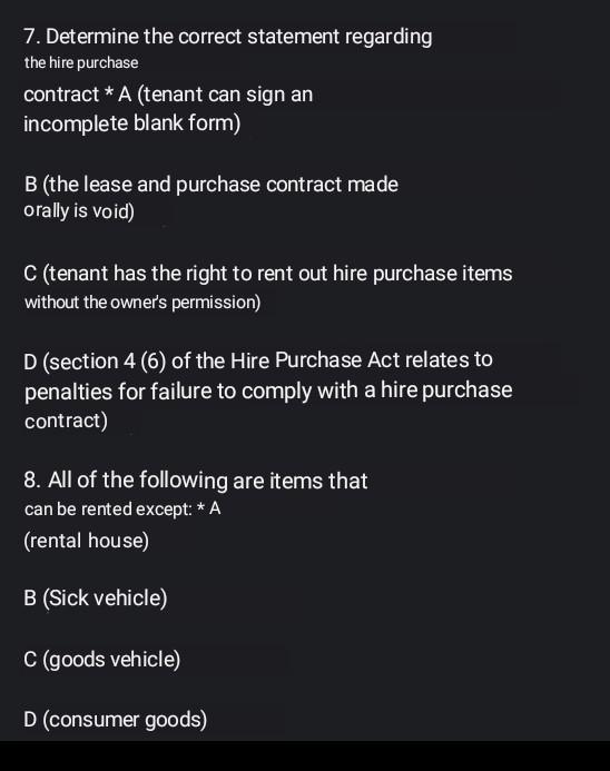 please choose the correct answer between A B C