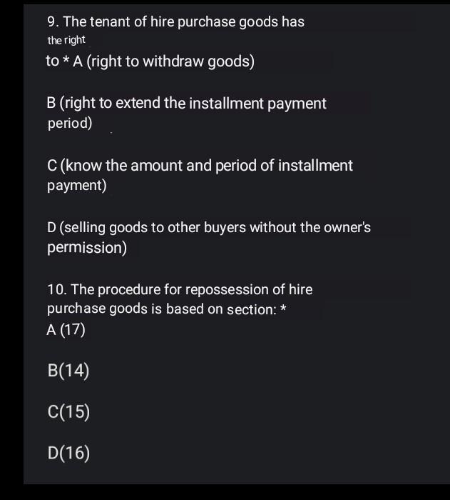 please choose the correct answer between A B C