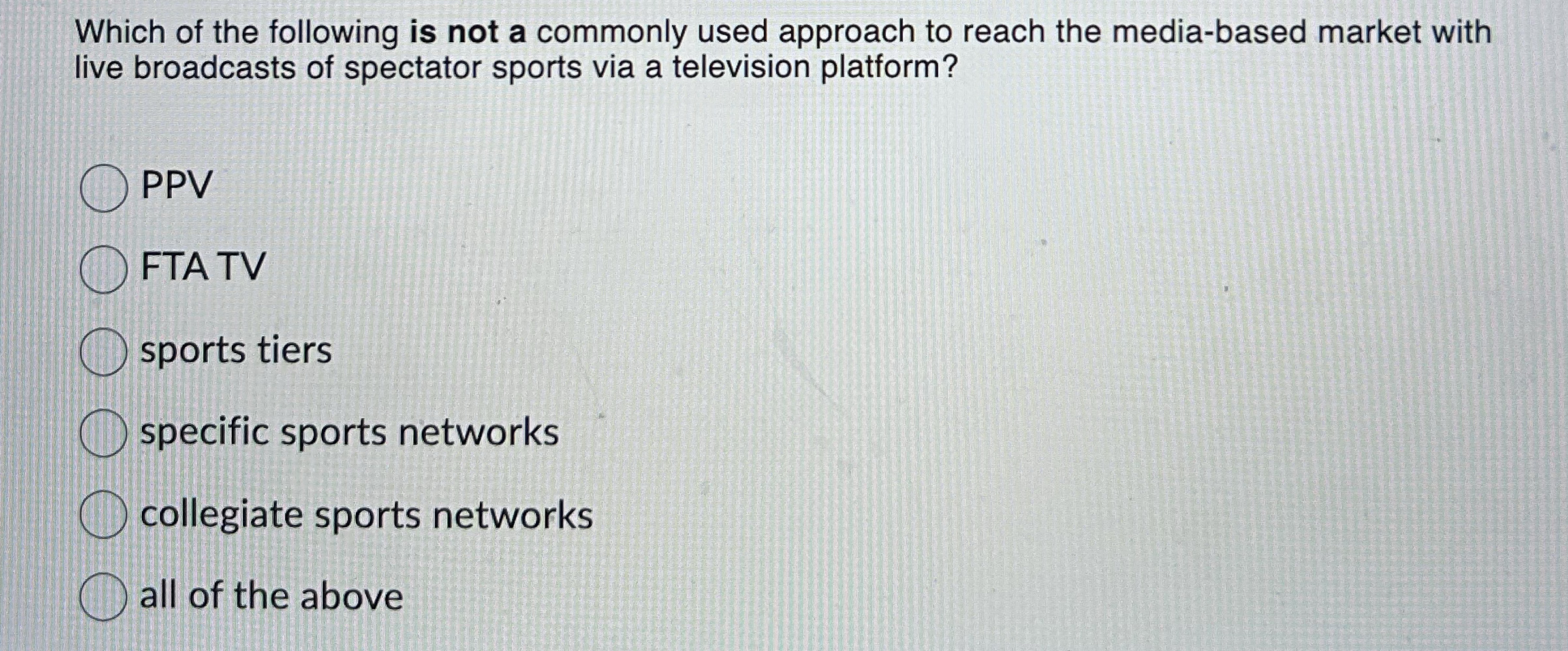 Which of the following is not a commonly used