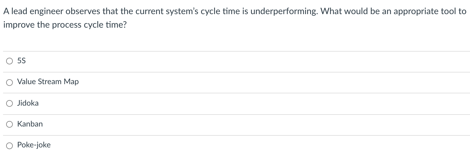 When working with a Value Stream Map, what