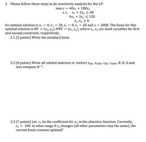2. Please follow these steps to do sensitivity