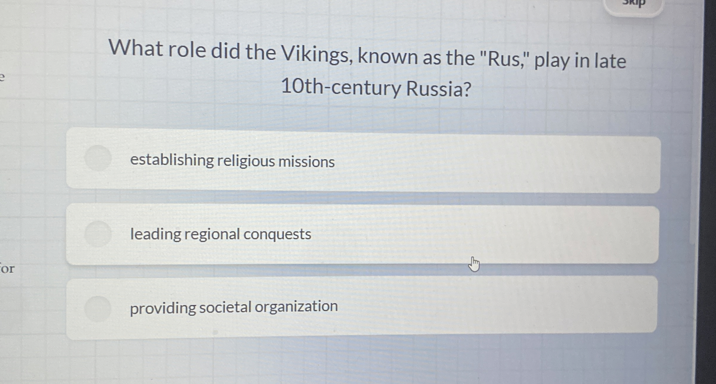 What role did the Vikings, known as the "Rus,"