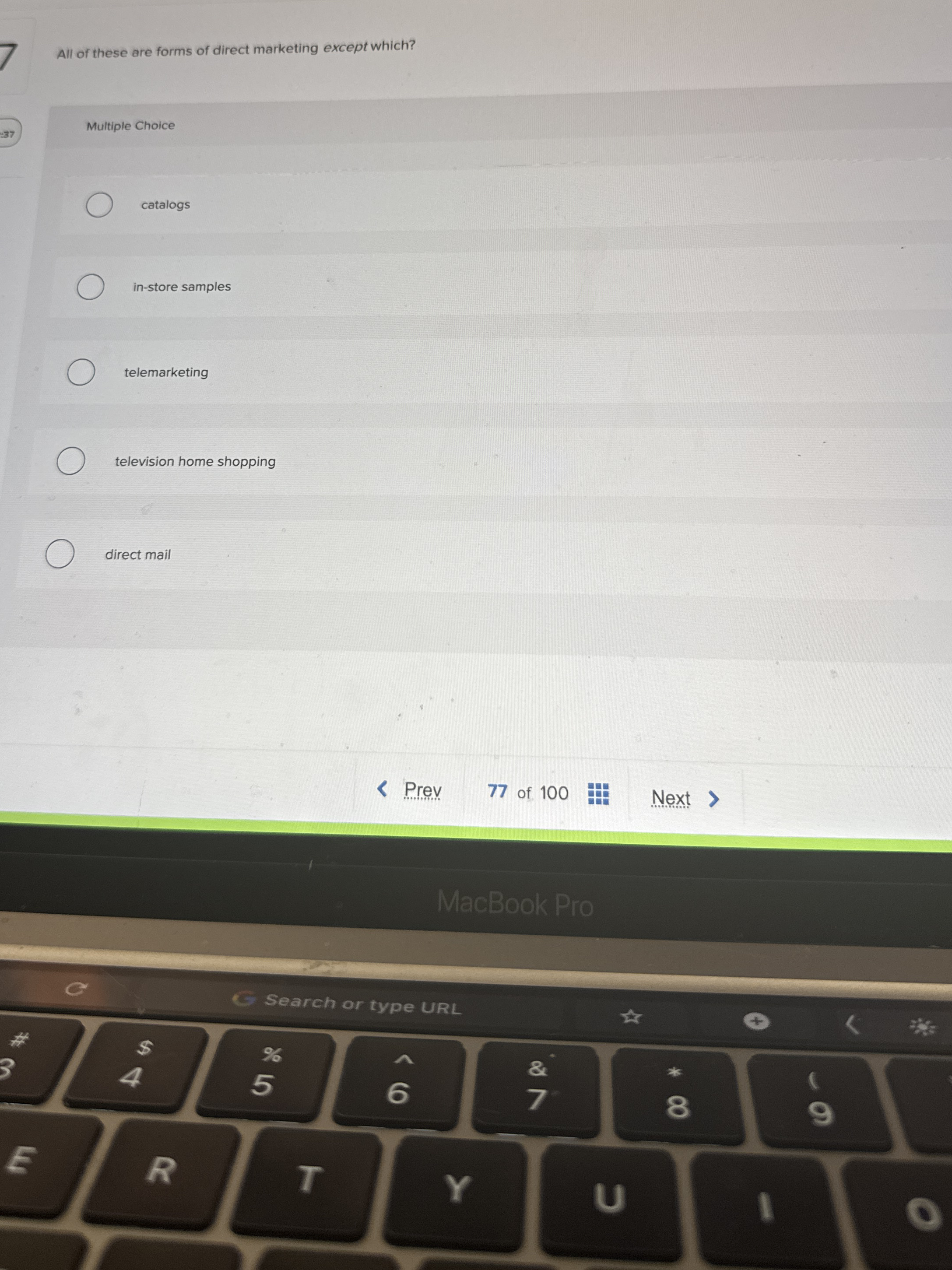 All of these are forms of direct marketing except