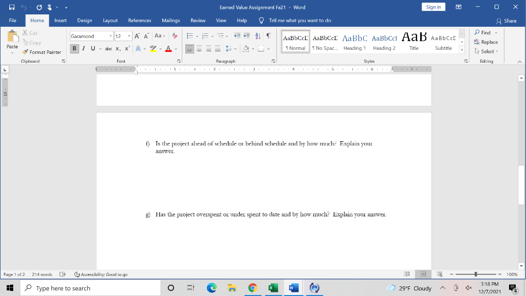 Earned Value Assignment Fa21 - Word Sign in File