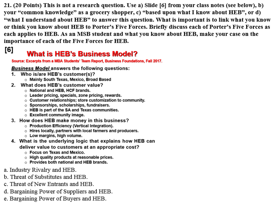 21. (20 Points) This is not a research question.