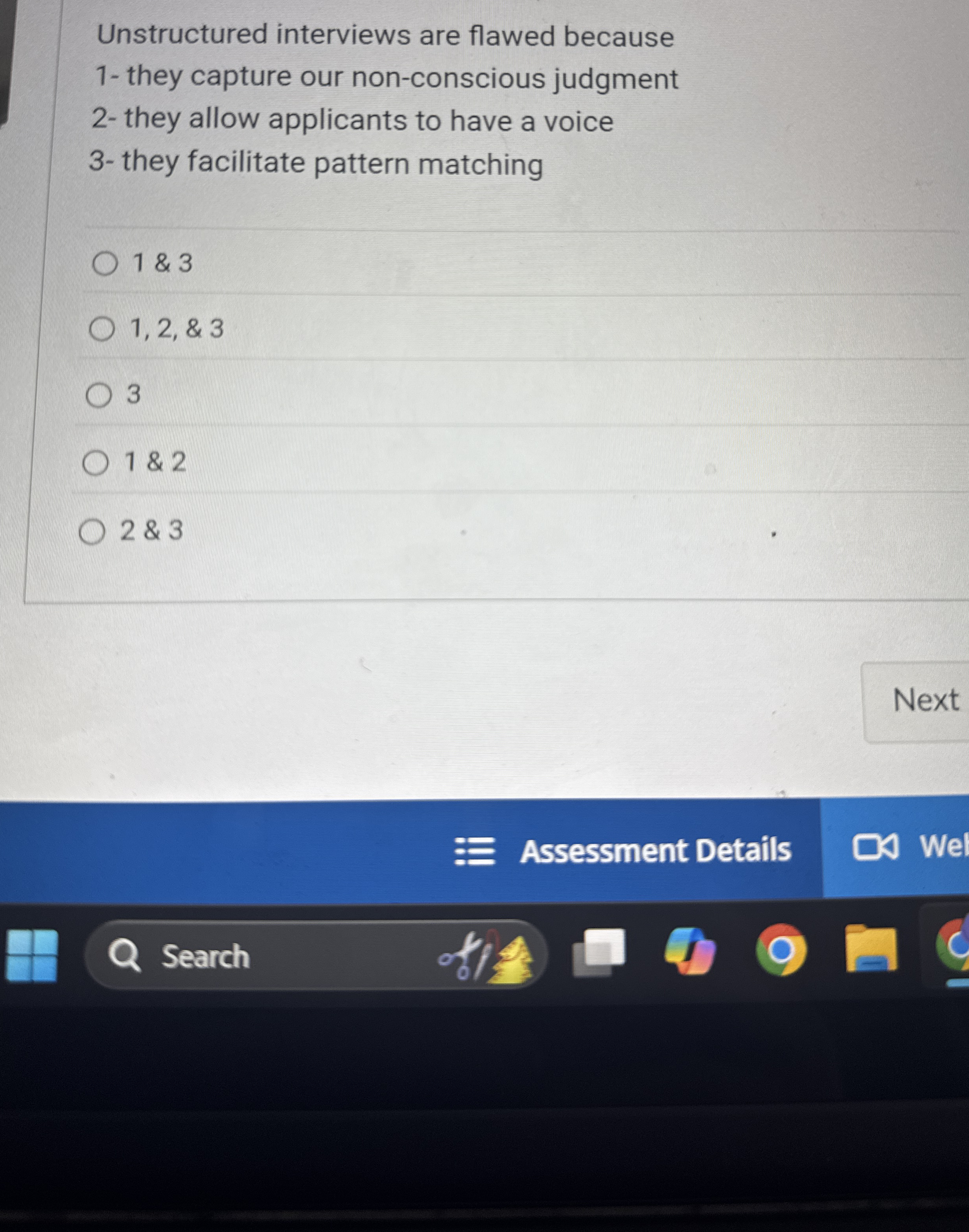 Unstructured interviews are flawed because 1 -