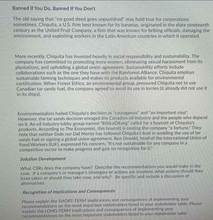 Banned If You Do, Banned If You Don't The old