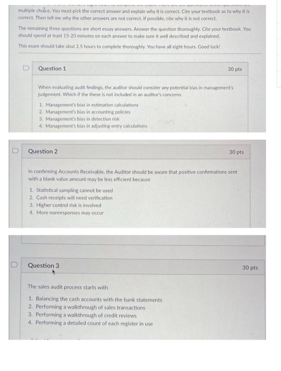 Please answer all of them I will appreciate thank