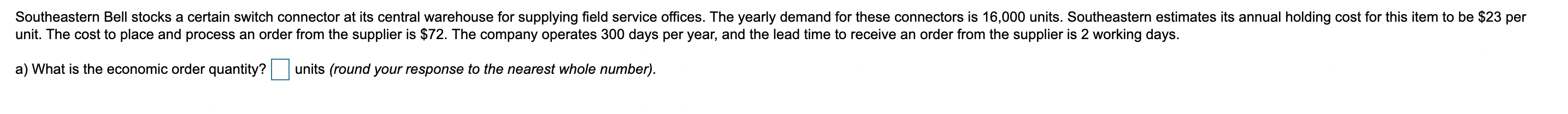 18. I ALSO NEED: B. WHAT ARE THE ANNUAL HOLDING