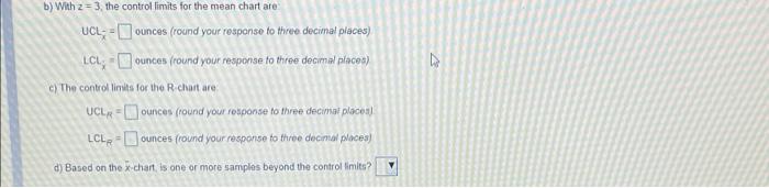 Refer to Table S61 - Factors for Computing
