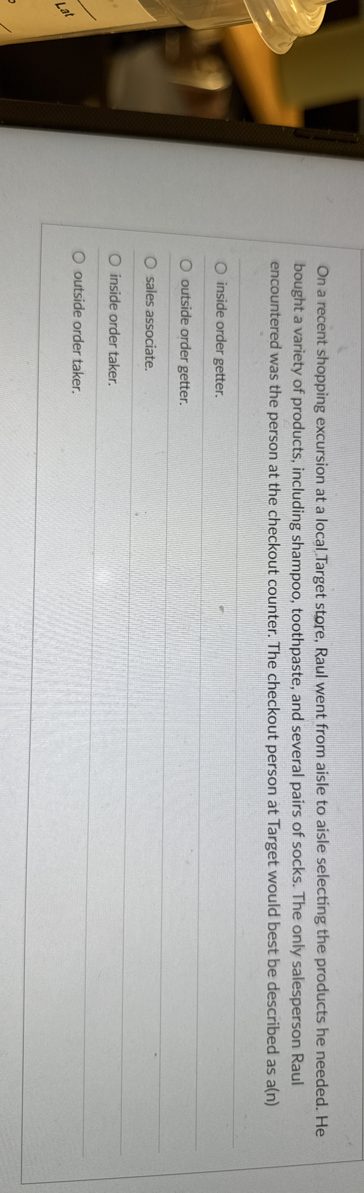 On a recent shopping excursion at a local Target