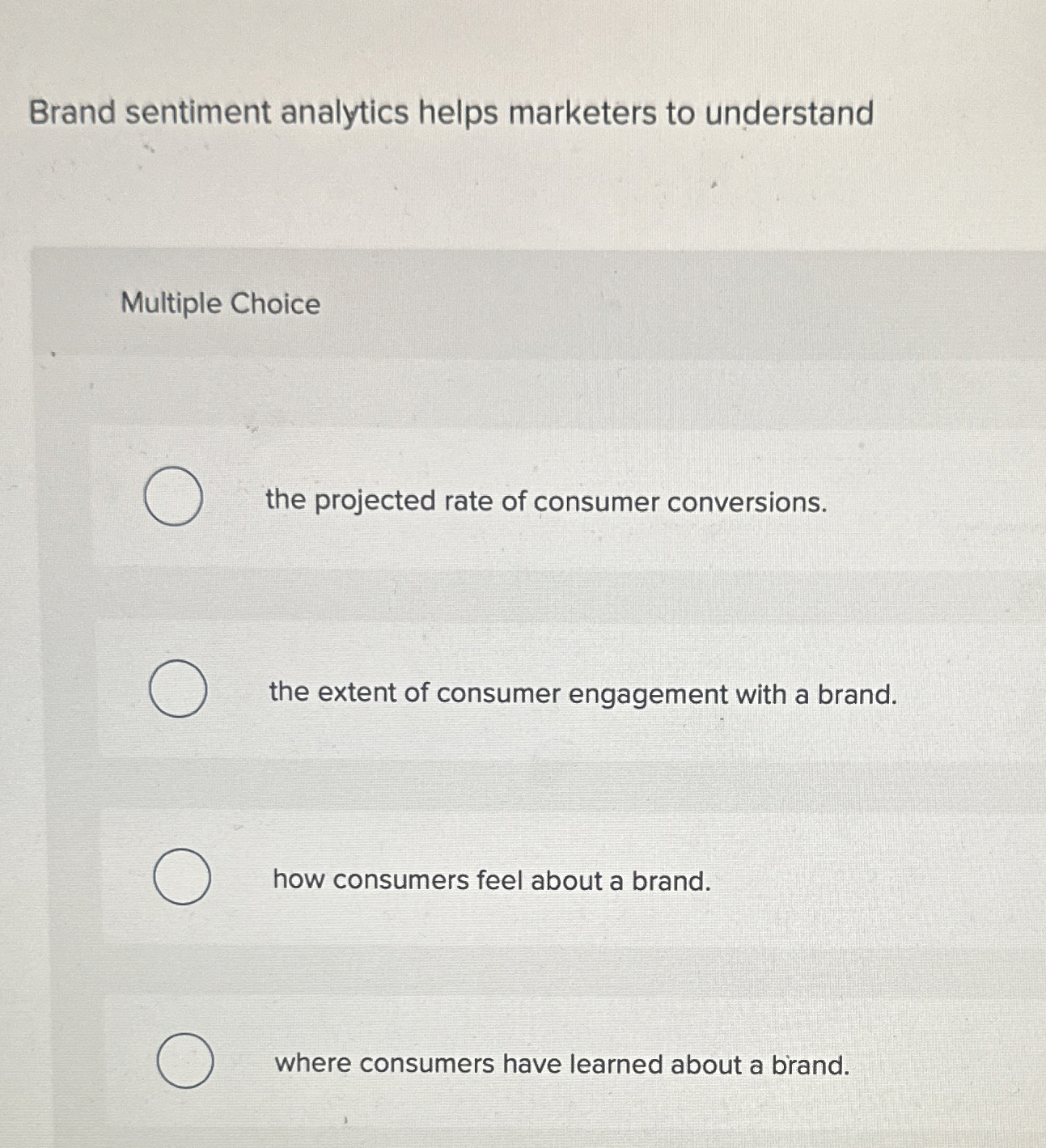 Brand sentiment analytics helps marketers to