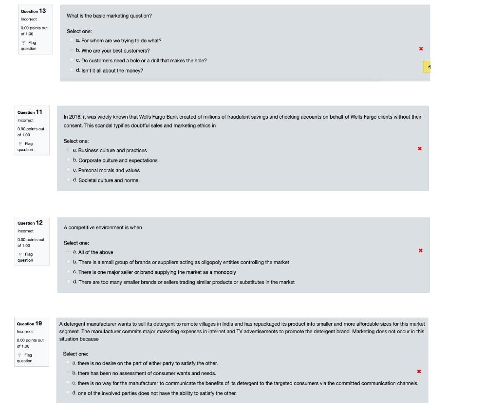 Correct answer only What is the basic marketing