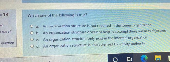 n 13 Which management level determines the