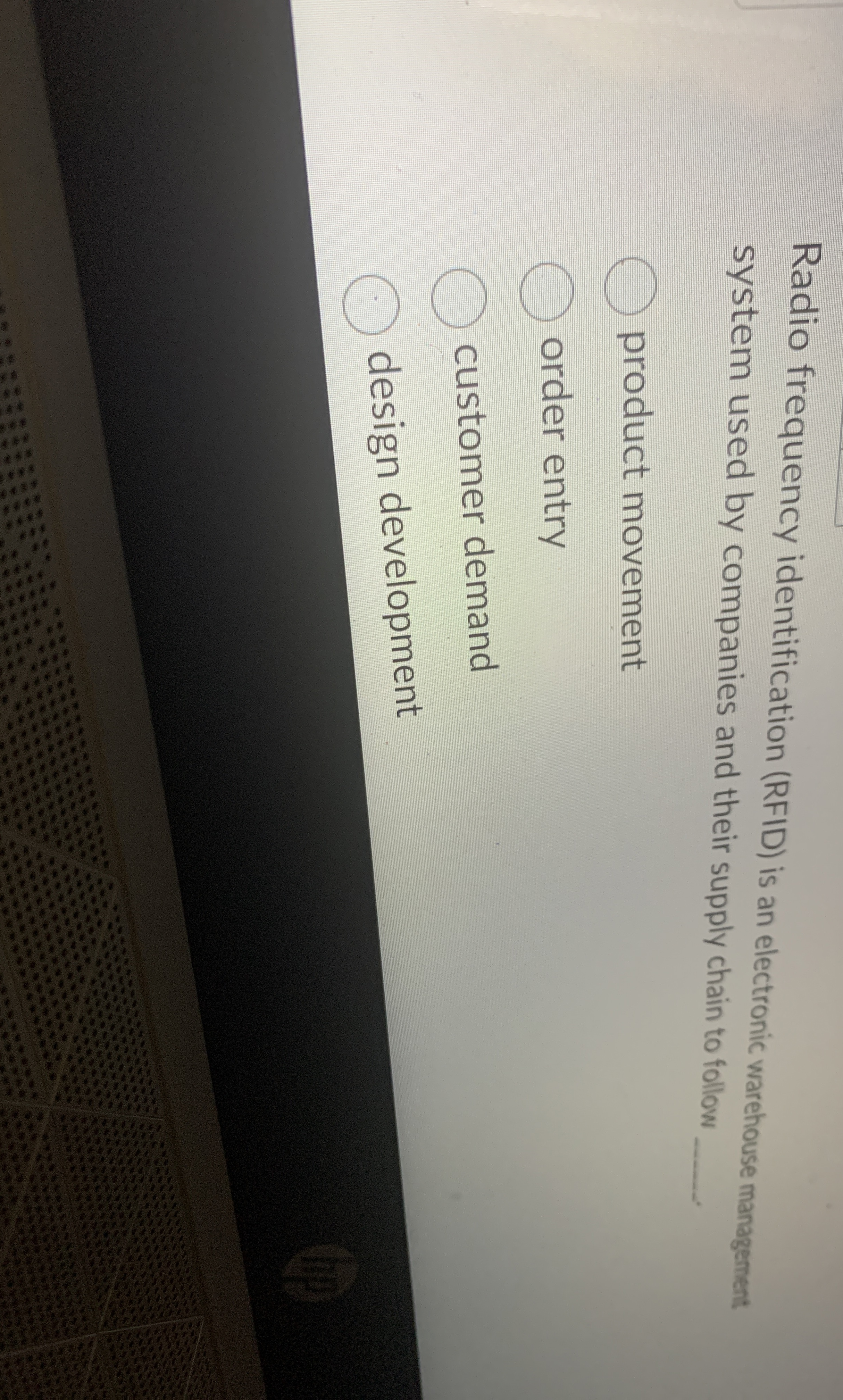 Radio frequency identification ( RFID ) is an