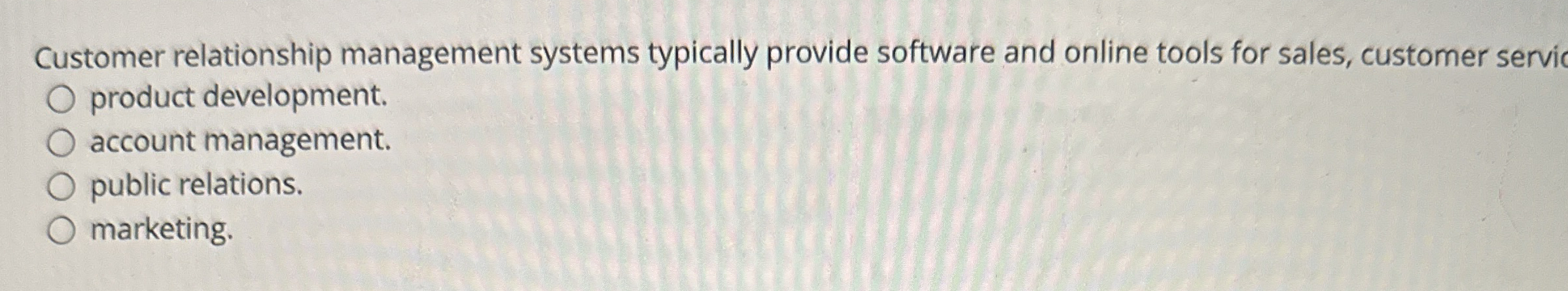 Customer relationship management systems