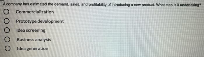 A company has estimated the demand, sales, and
