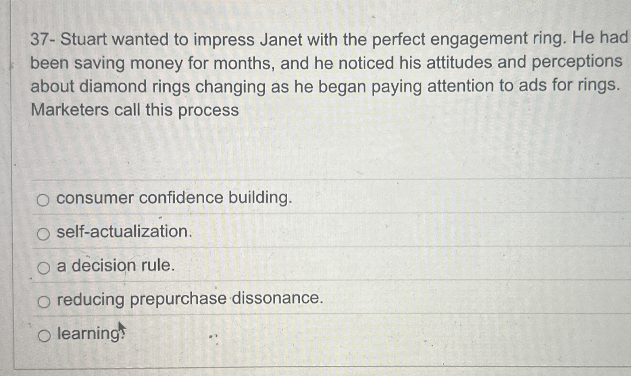 3 7 - Stuart wanted to impress Janet with the