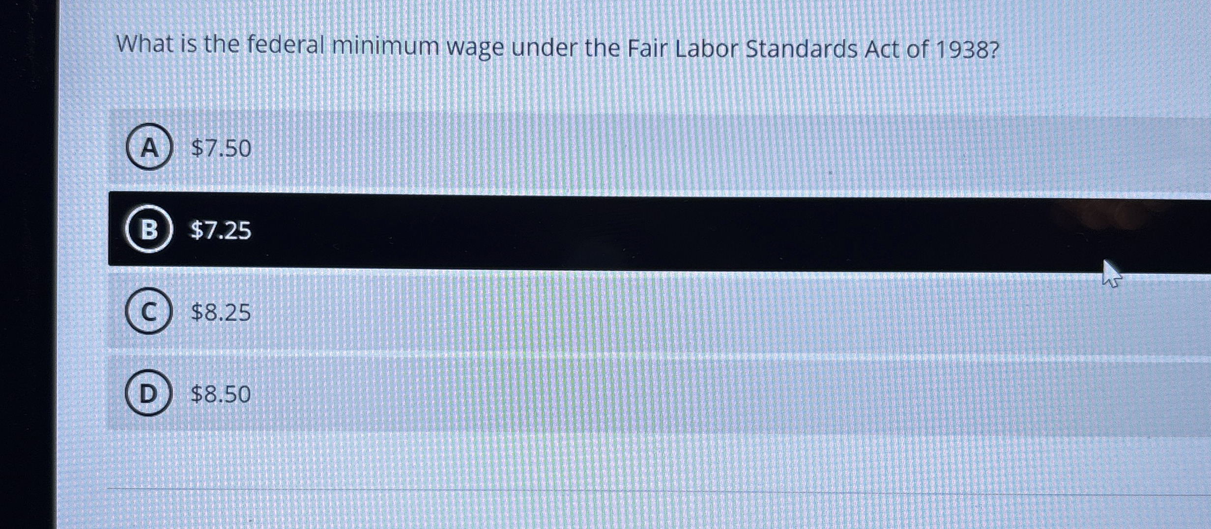 What is the federal minimum wage under the Fair