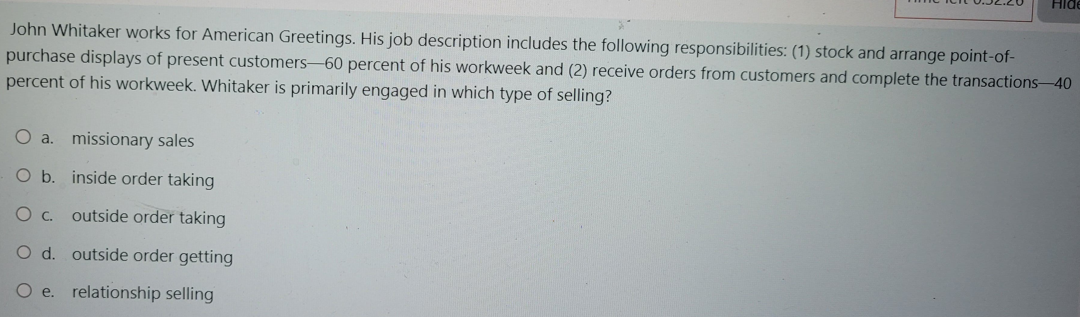 John Whitaker works for American Greetings. His