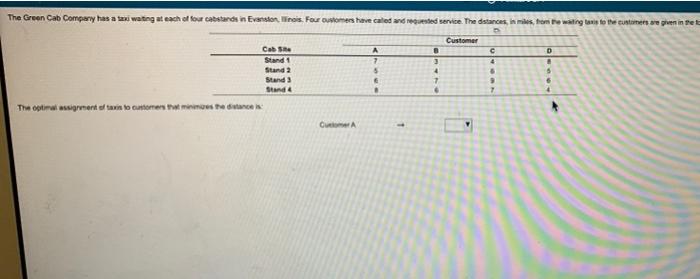 customer A ___ customer B____ customer c ___