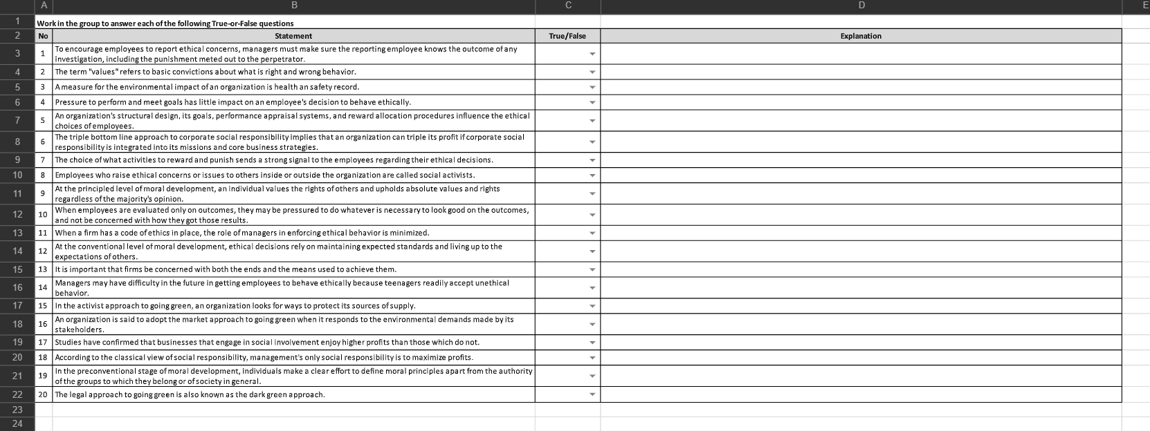 I need help with my PM homework. A B C D E 1 2