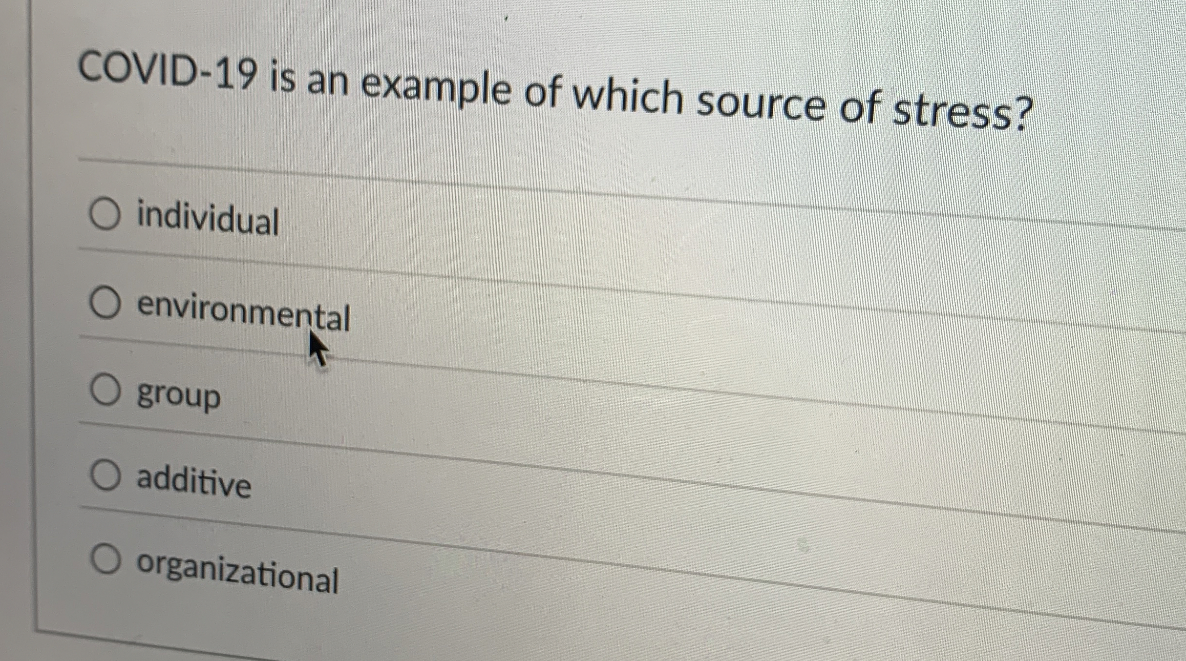 COVID - 1 9 is an example of which source of