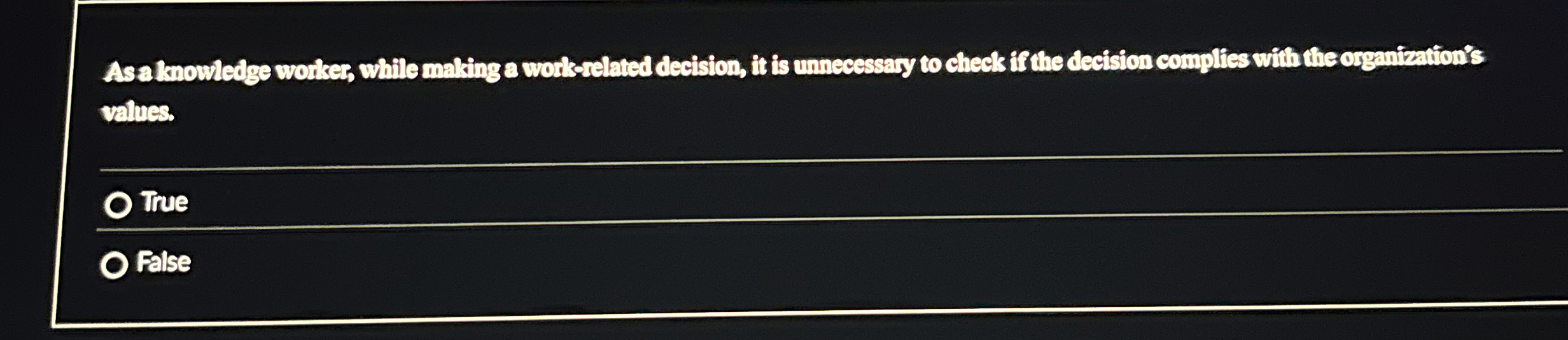 As a knowledge worker, while making a workselated