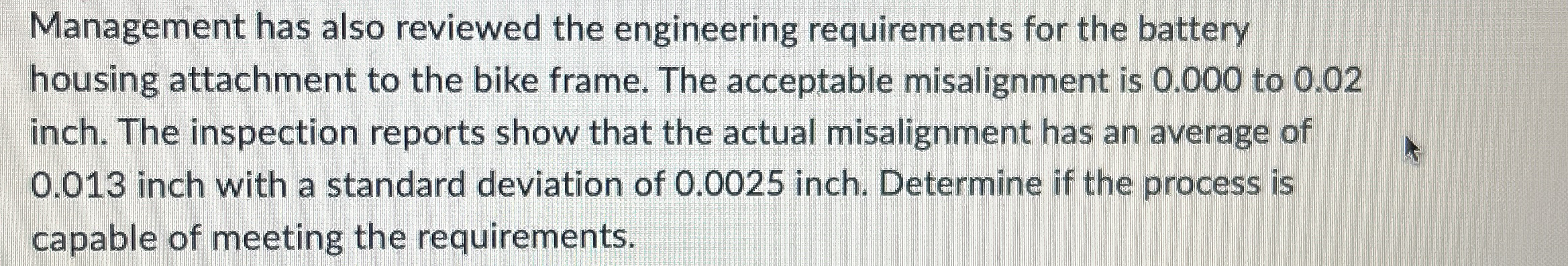 Management has also reviewed the engineering