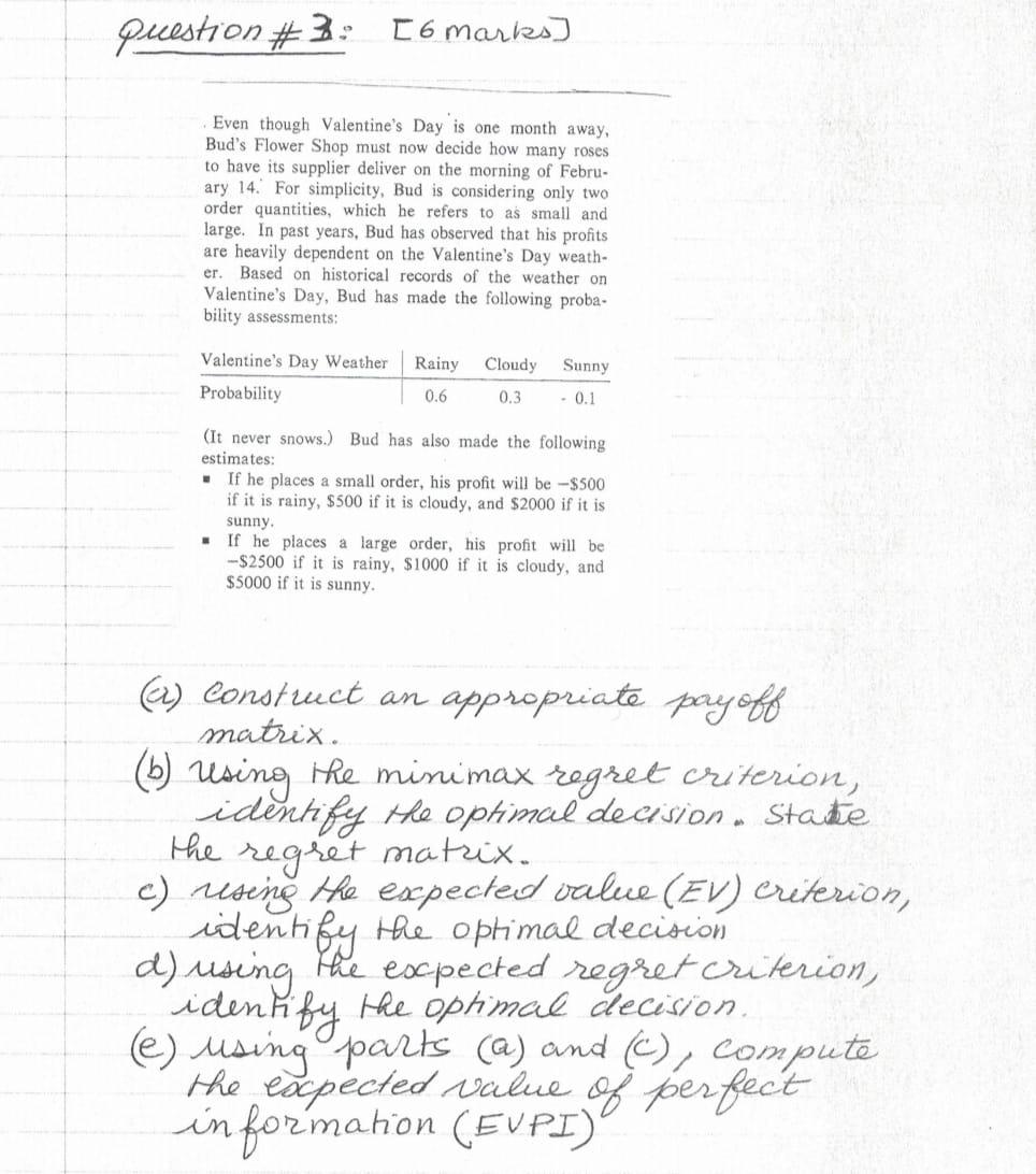 please solve conplete within 1 hour Question #3: