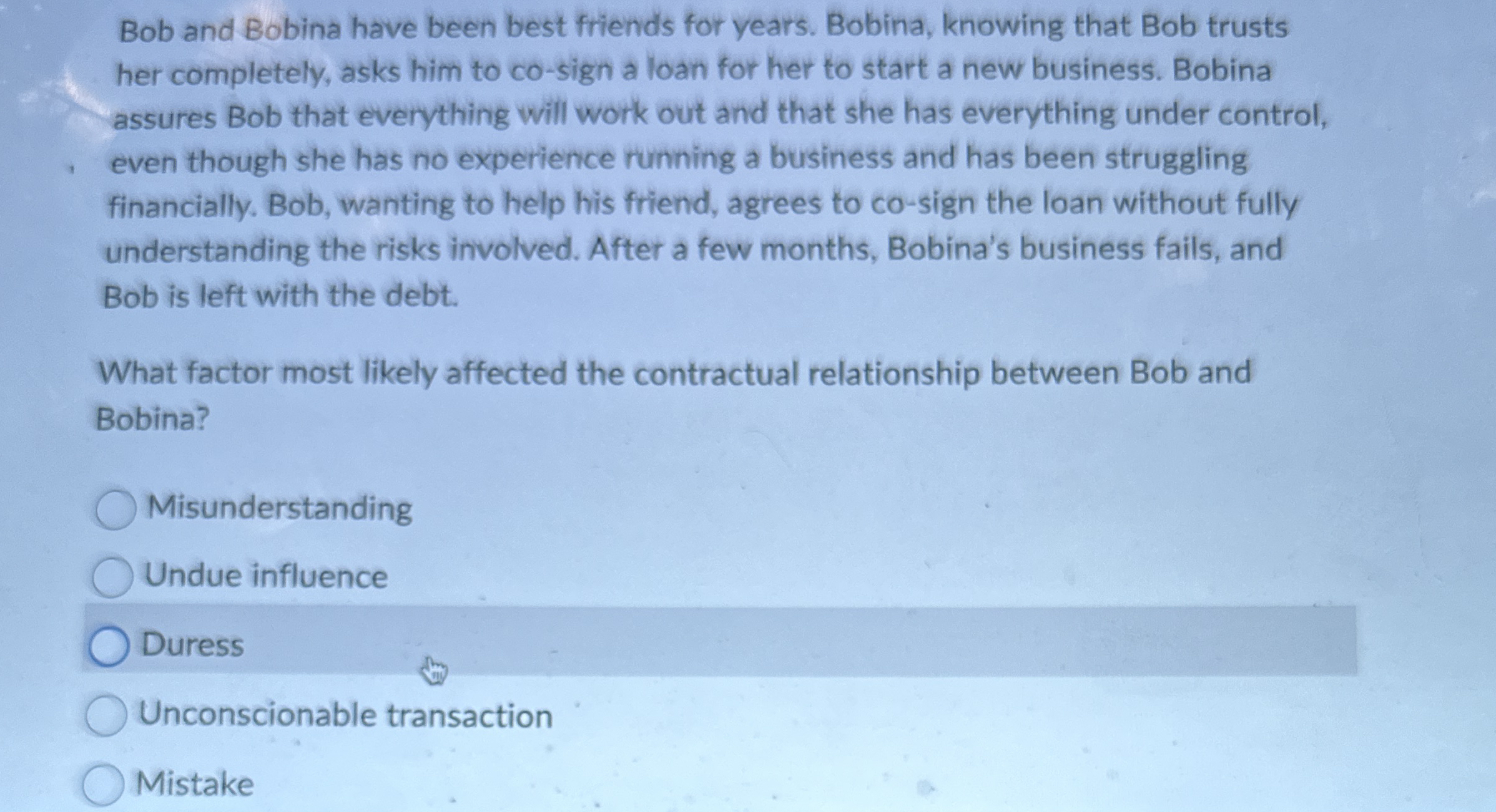 Bob and Bobina have been best friends for years.