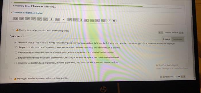 Remaining Time: 34 minutes, 41 seconds Question