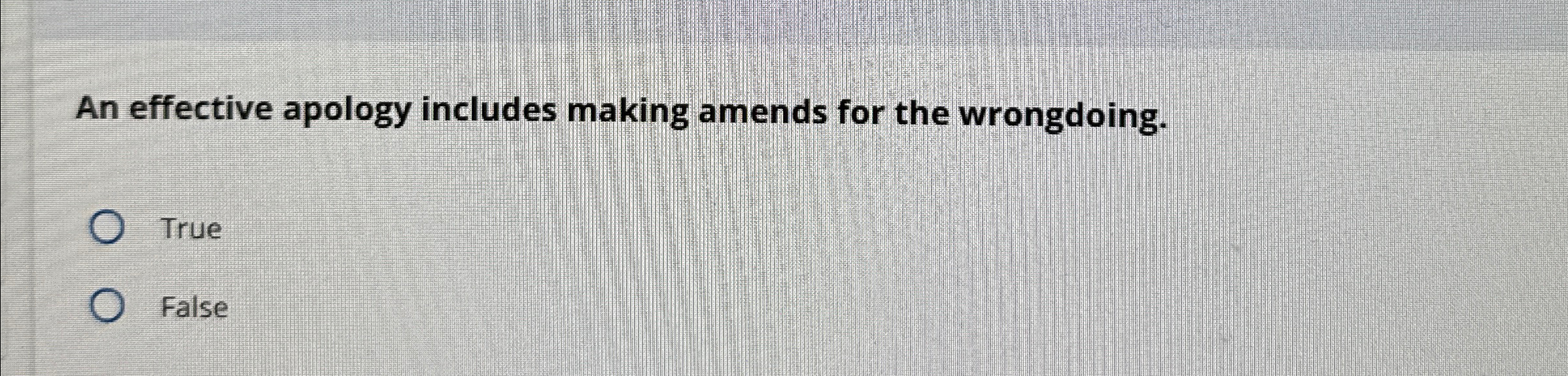 An effective apology includes making amends for